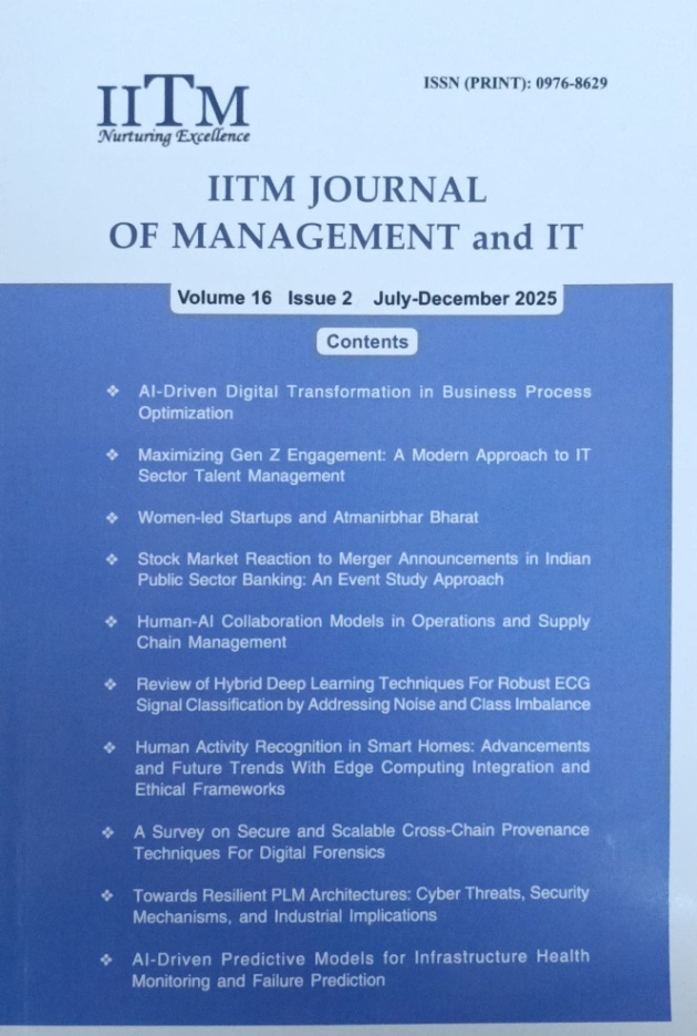 IITM Journal of Management and IT - Vol. 16 Issue 2